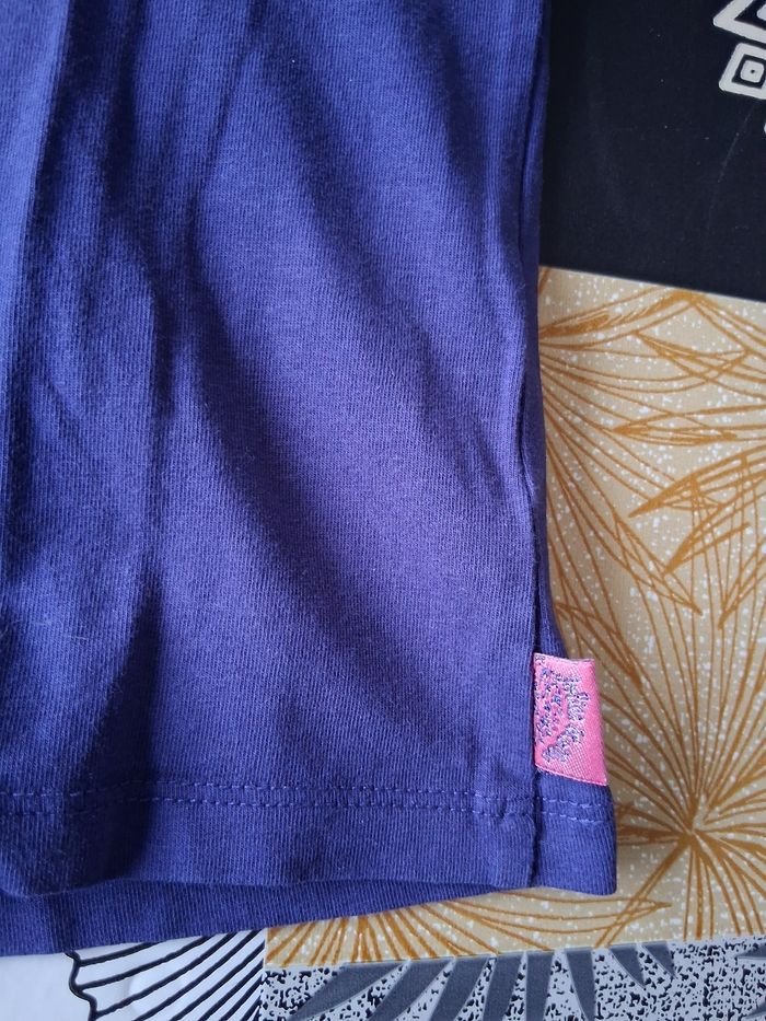 T-shirt fille manches longues bleu marine 5 ans - photo numéro 5