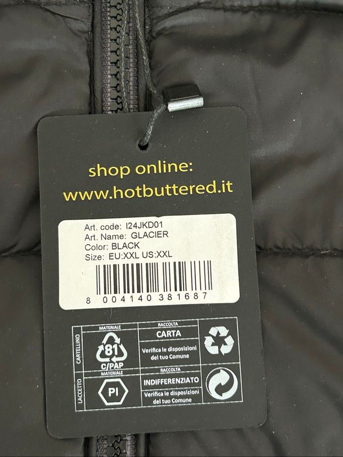 Doudoune HOT BUTTERED neuve jamais porté noir glacier 100% duvet d’oie taille XXL - photo numéro 3
