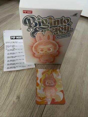 The monster - big into energy V3, labubu authentique from Popmart