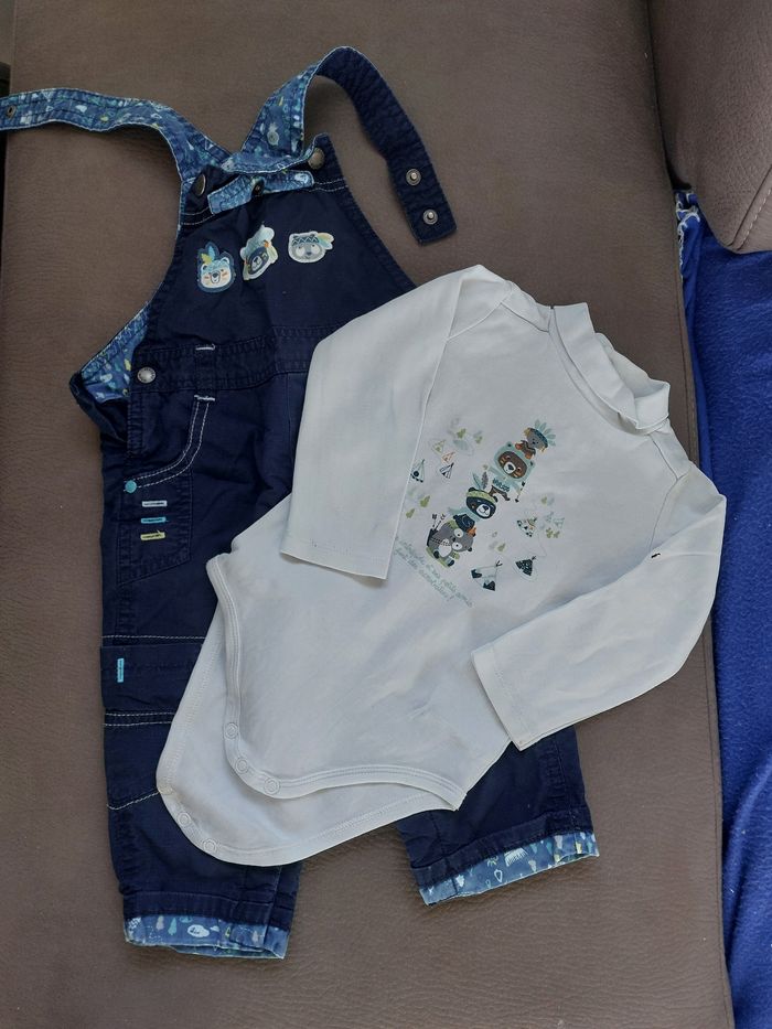 Lot de 2 salopettes et bodies - photo numéro 3