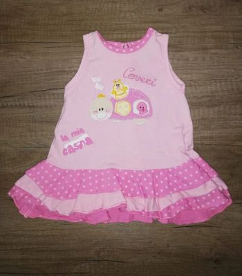 Robe d'été rose 3 - 6 mois Enrico Coveri #Fille3mois