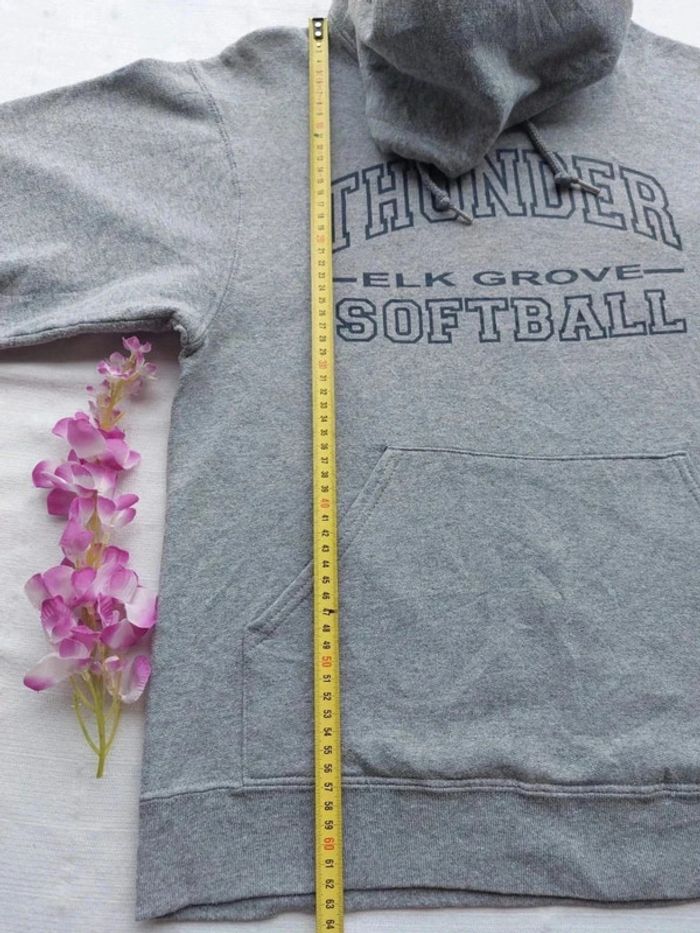 Sweat à capuche mixte Thunder Softball Taille S - photo numéro 7