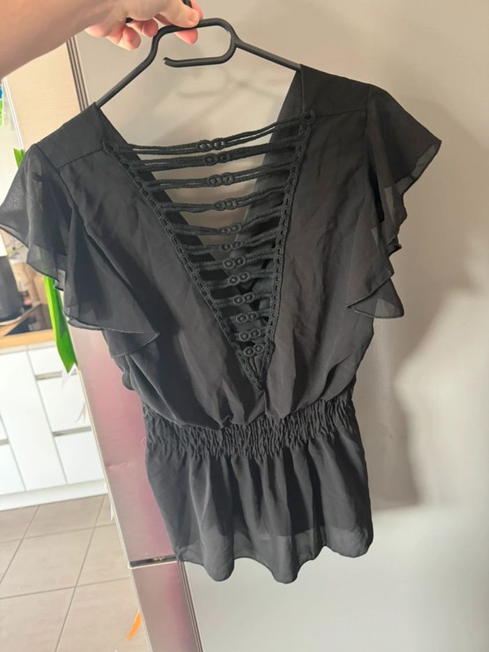 Haut péplum noir - photo numéro 2