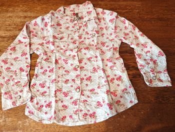 Chemise fleurie fille taille 4 ans