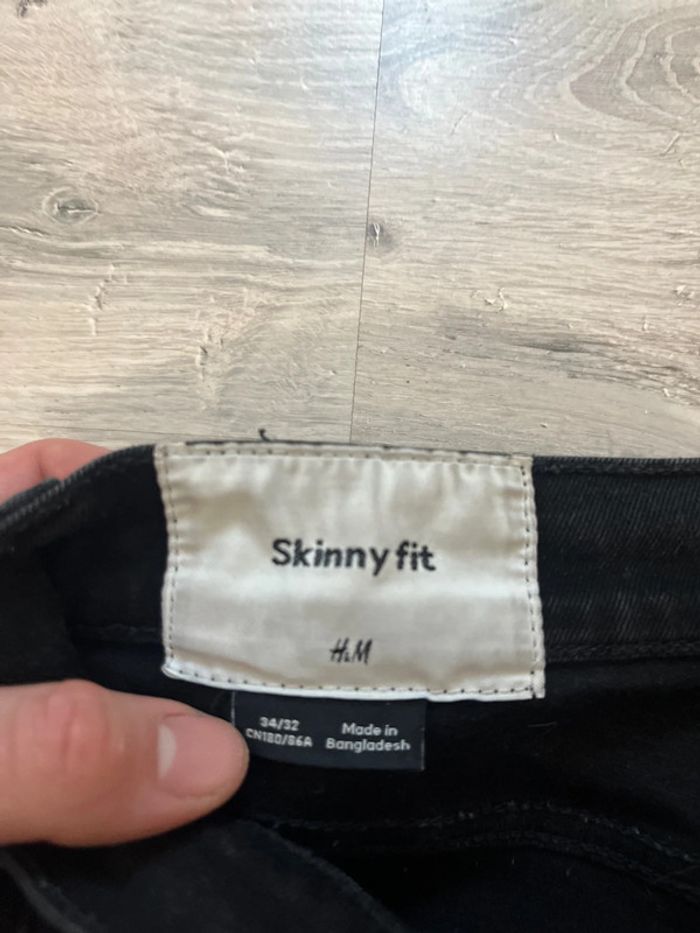 Jeans Skinny fit Noire H&M - photo numéro 3