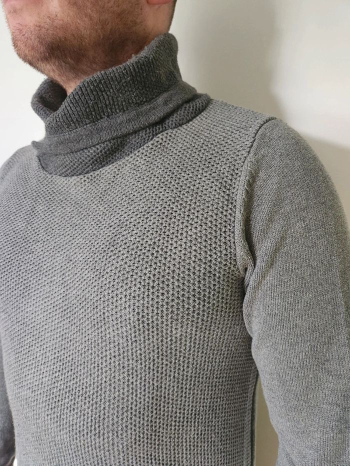 Pull gris Jack & Jones S - photo numéro 2