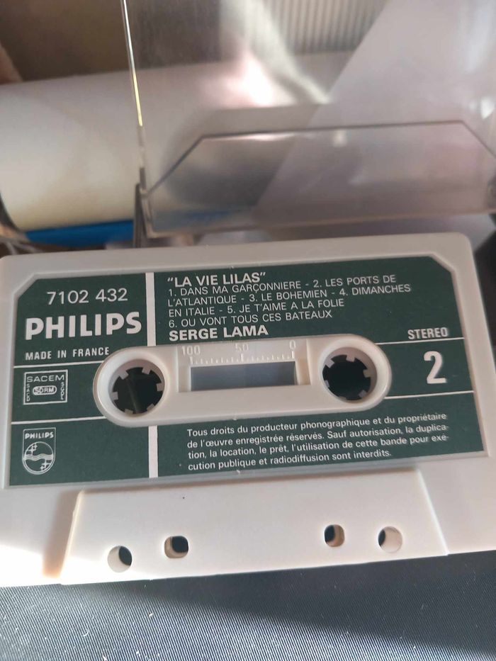 Cassette audio de Serge Lama : la vie lilas - photo numéro 7