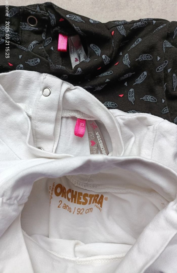 Lot de 3 hauts à col roulé fille - 24 mois - photo numéro 8