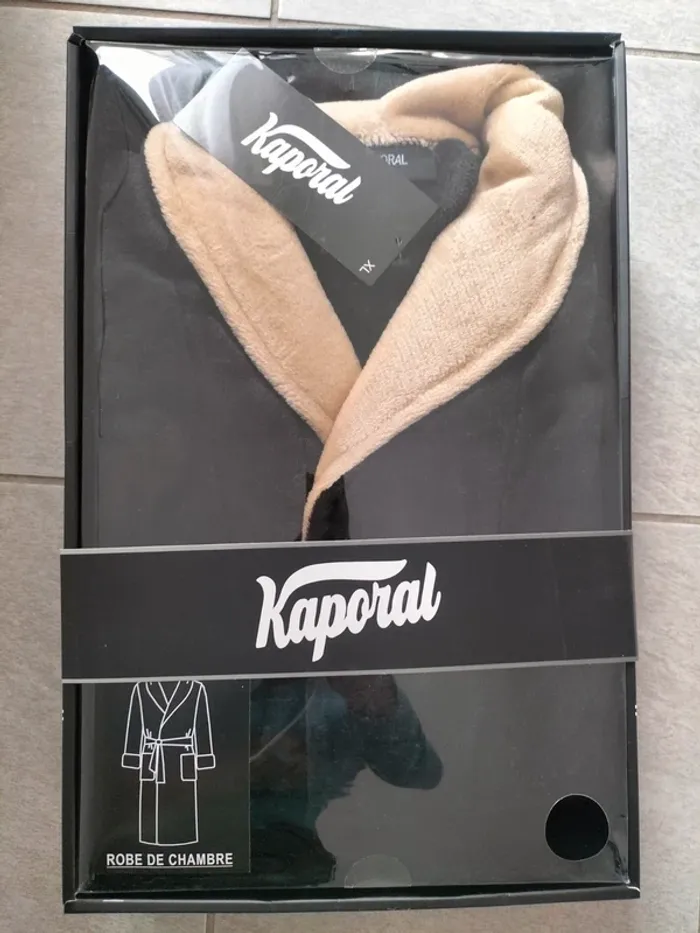 Peignoir homme Kaporal taille S couleur noir