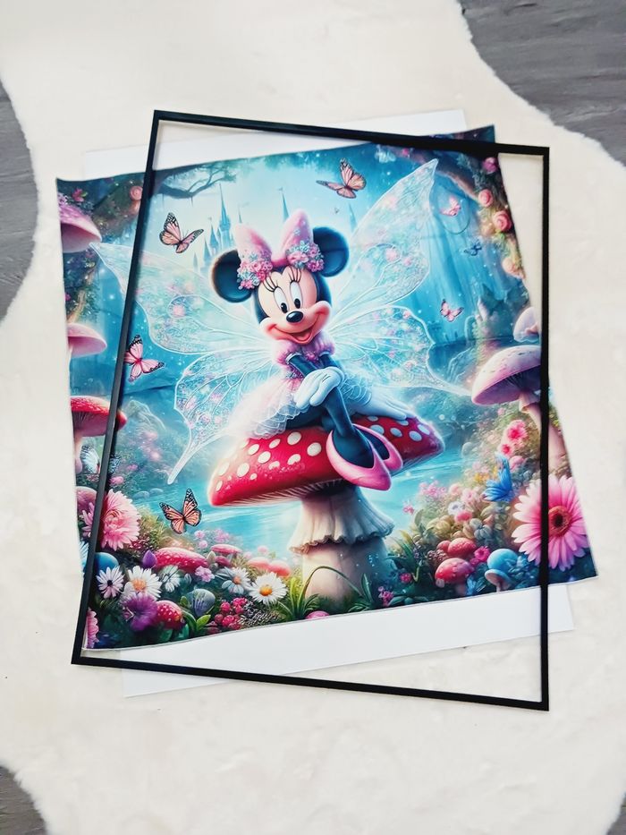 Decoration murale Impression sur toile tissus 70x70 neuf à encadrer