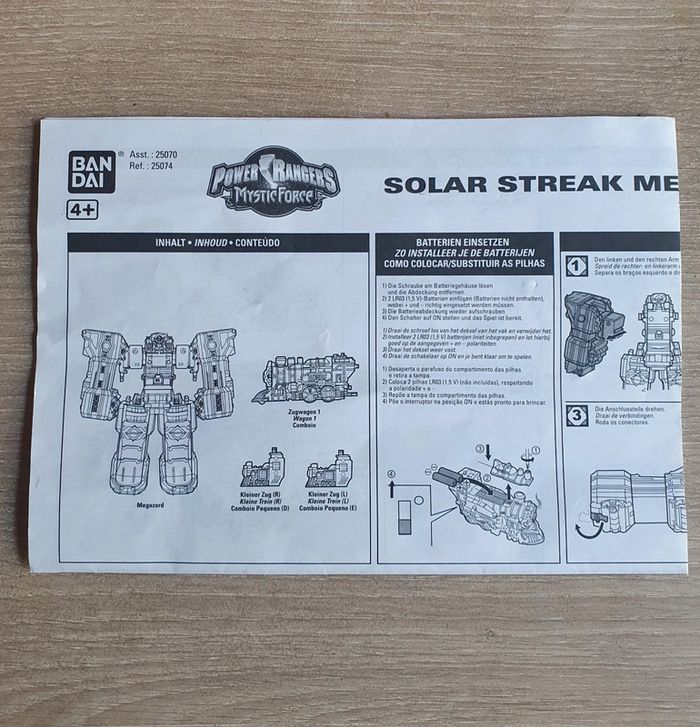 Power Rangers Mystic Force DX Megazord Solar Streak Solaris Bandai 2006 - photo numéro 5