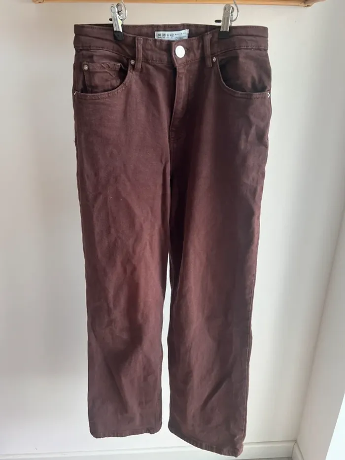 Jeans Wide leg chocolat Primark