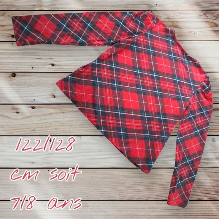🌟🧡 Canon petit haut H&M style écossais – 7/8 ans 🧡🌟 - photo numéro 2