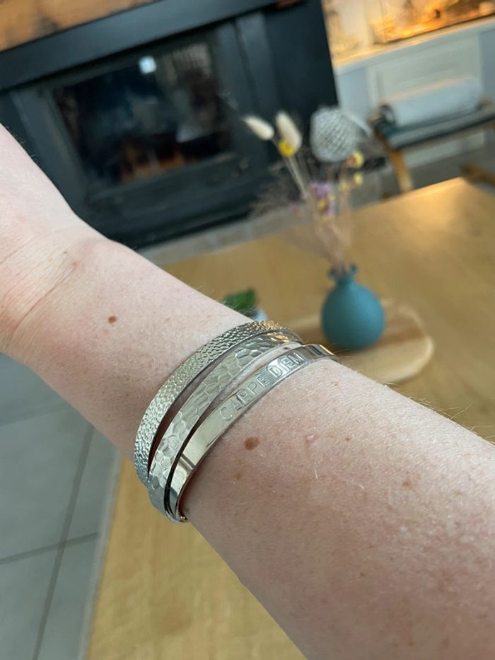 3 bracelets manchette - photo numéro 4