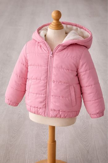 Manteau rose fille , Taille 12-18 mois , In extenso