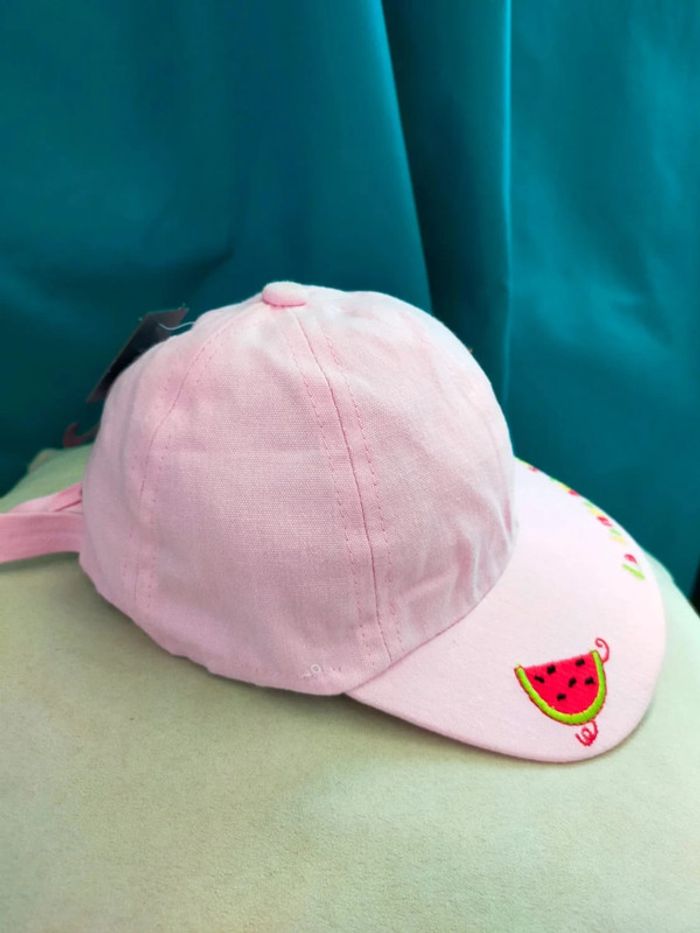 Casquette rose La Samba des Fruits – Taille 45 cm – Neuve avec étiquette - photo numéro 4