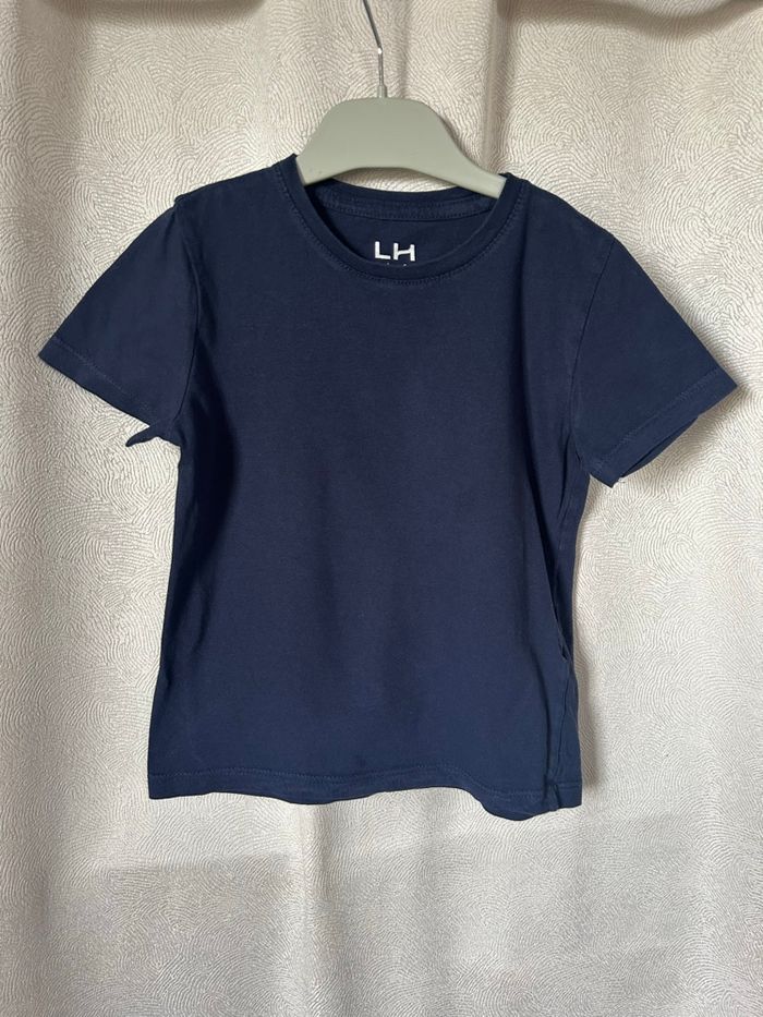 T-shirt basique coton bleu marine 6 ans la halle - photo numéro 1