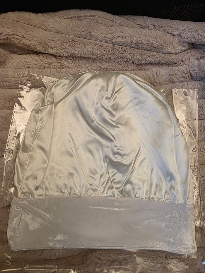 Bonnet sous voile blanc soie de murier - photo numéro 6