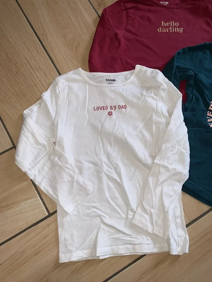 Lot de 3 t-shirt manche longue - photo numéro 2