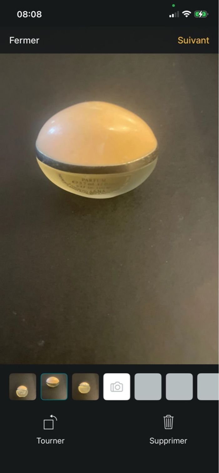 Mini parfum 3,7 ml – flacon vintage en forme de demi-sphère – collection / rare - photo numéro 3