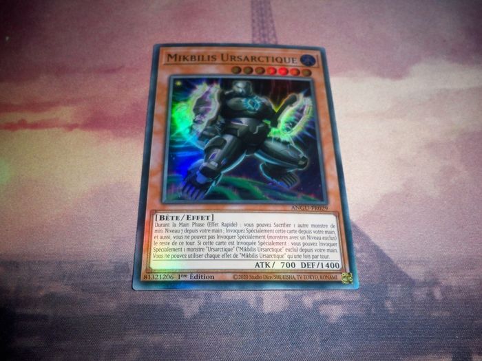 Yu Gi Oh ! Mikbilis Ursarctique ANGU-FR029 super rare foil NM - photo numéro 3