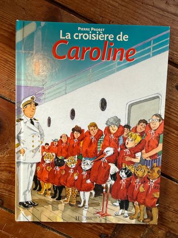 Couverture bleue BE Livre bd album La croisière de Caroline Hachette