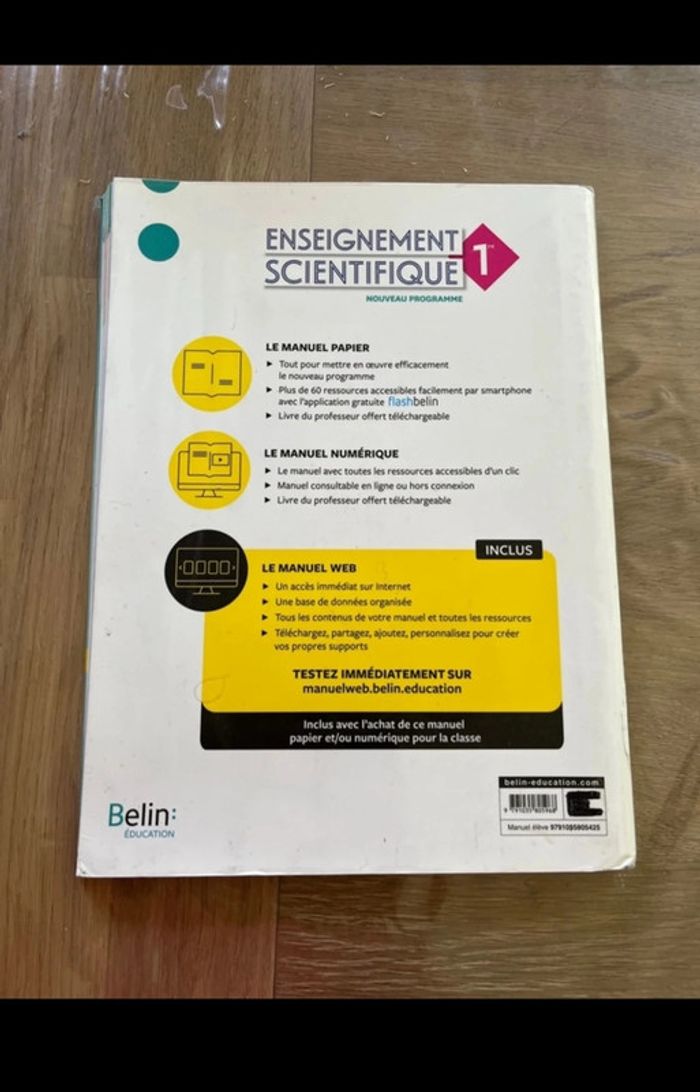 Livre scientifique 1ere Belin - photo numéro 4