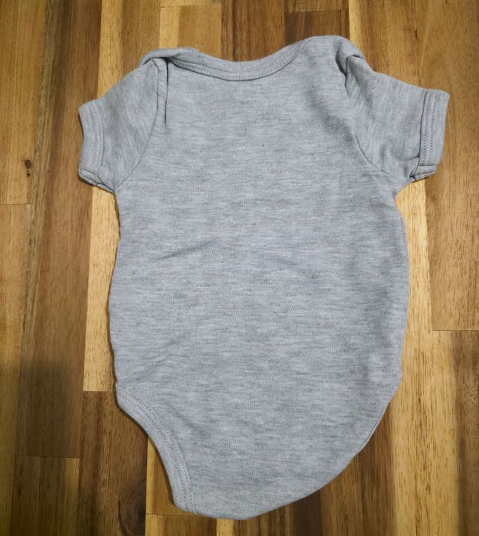 Bodies manches courtes 3 mois gris - photo numéro 3