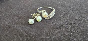 Ensemble bague argent T56