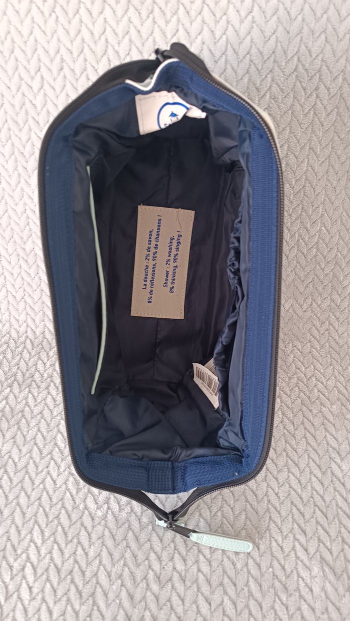 Trousse de toilette Cabaia Vichy bleu - photo numéro 4