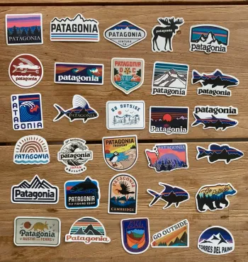 30 stickers Patagonia