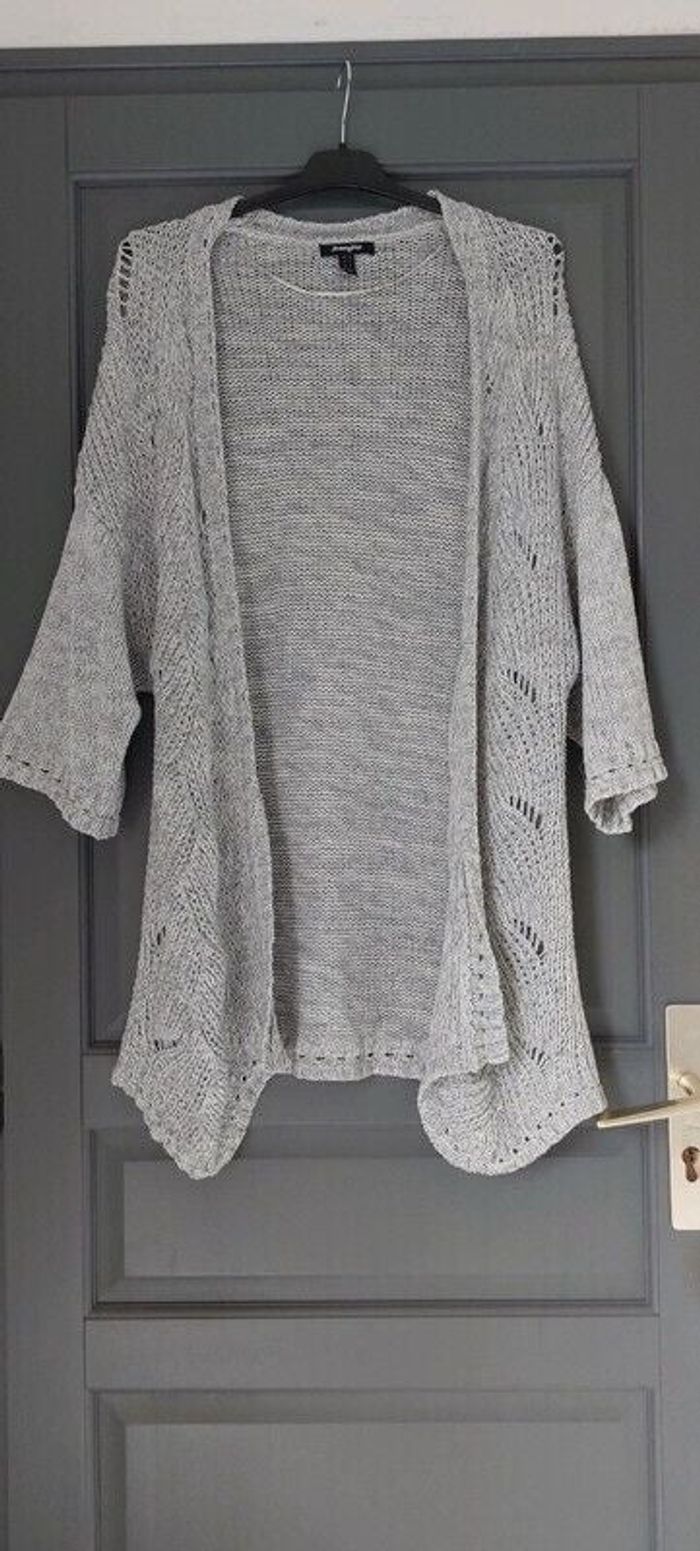 Gilet long femme gris Tbe Taille S