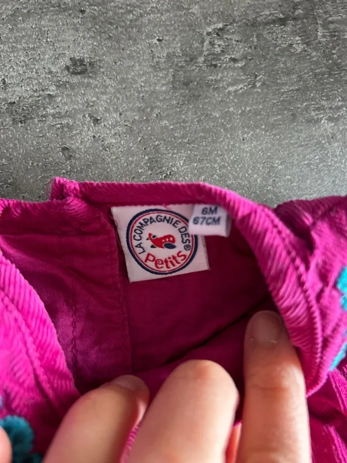 Robe velours Bebe fille, la compagnie des petits, 6 mois - photo numéro 2