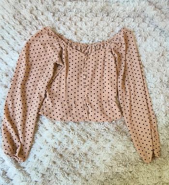 Top épaule dénudé beige