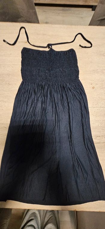 Robe d été bleu foncé, à bretelles, taille 40/44