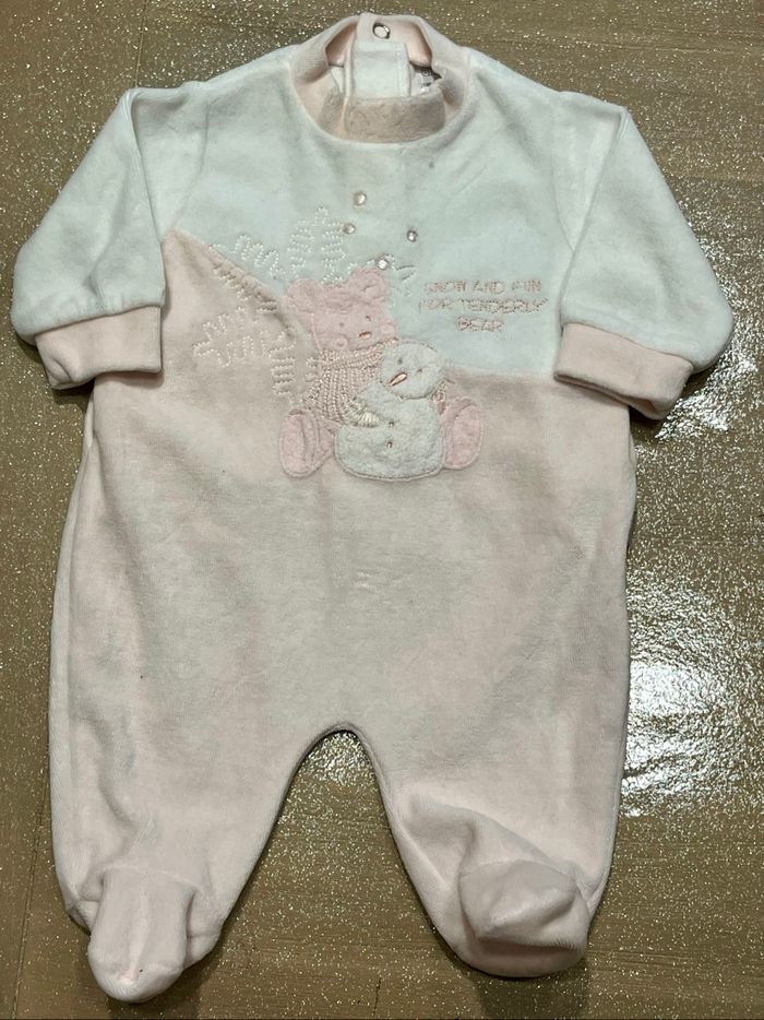 Lot 8 vêtements hiver fille 1 mois - photo numéro 3