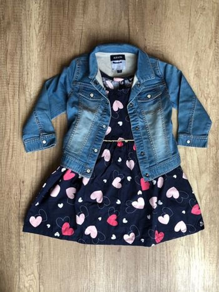 Ensemble robe et veste en jean