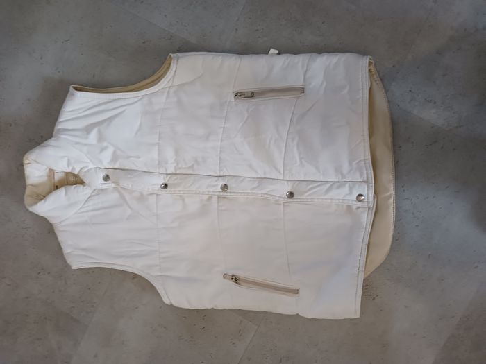 doudoune sans manches blanche Taille 38 - photo numéro 2
