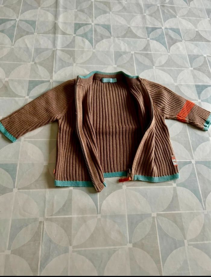 Gilet garçon - bébé - 6 mois - Obaibi - en très bon état - photo numéro 3