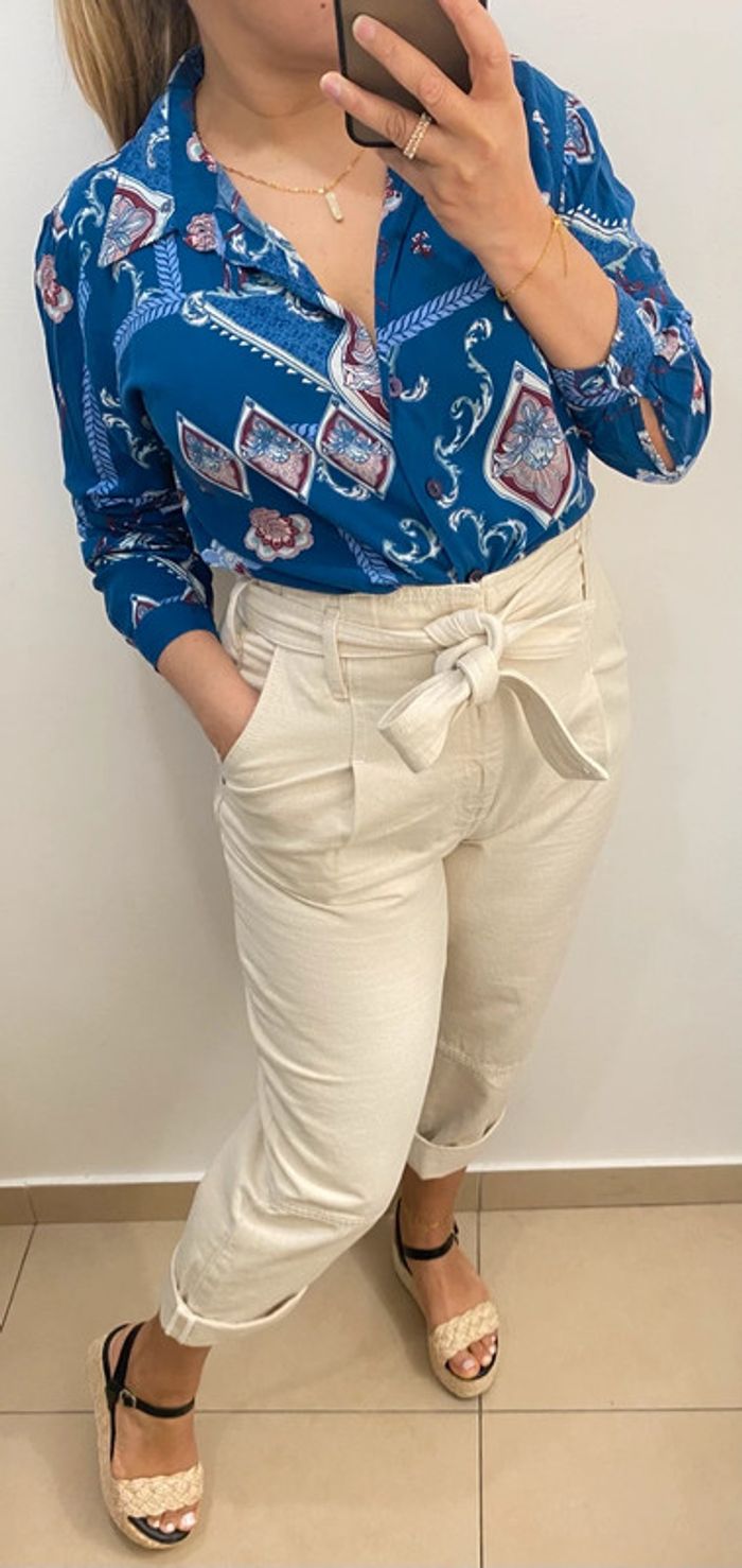 Chemise fluide imprimée taille L-XL - photo numéro 3