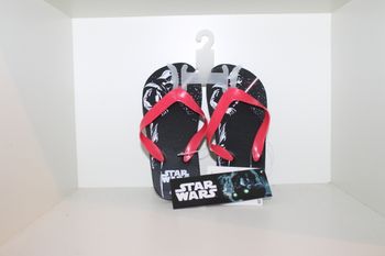 tongs star wars noire lanières rouge 28/29