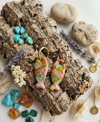 Boucles d’oreilles "Poisson Arty"