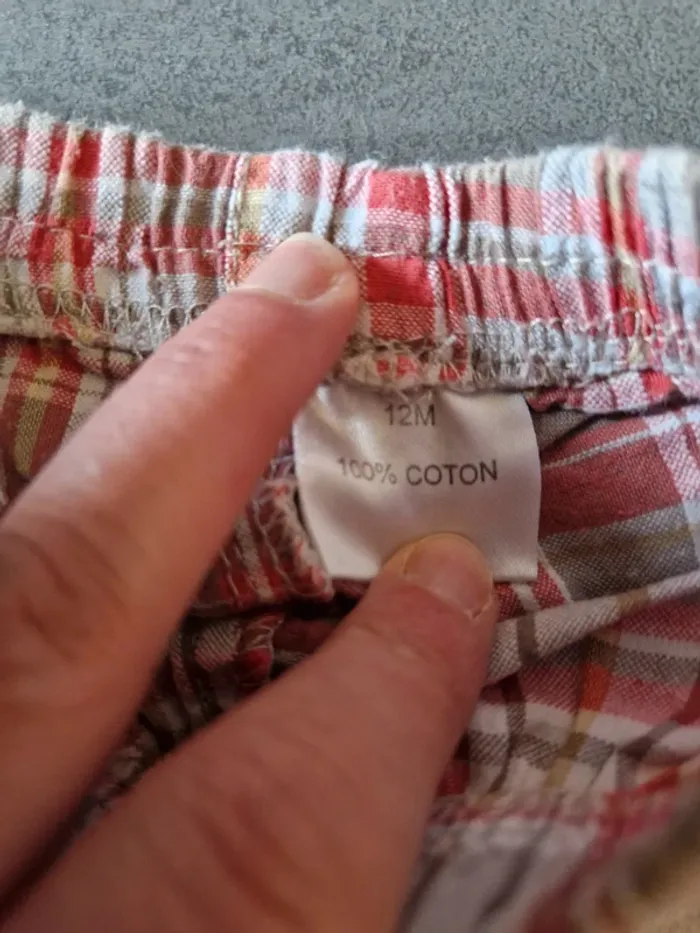 Short Rayé,  Garçon 12 mois - photo numéro 4