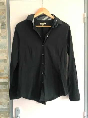 Chemise noire Burberry T.42