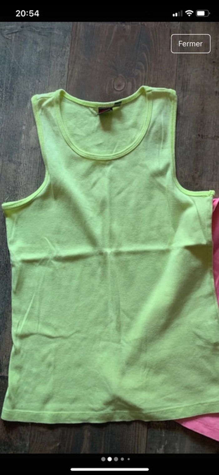 Lot Débardeurs rose/ jaune - photo numéro 2