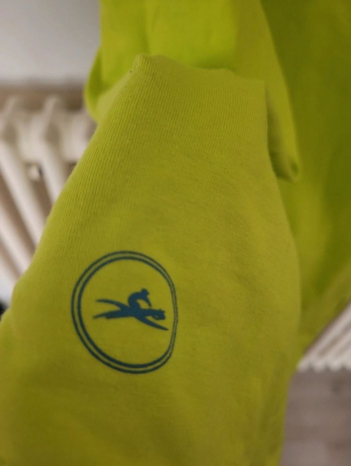 Tee-shirt polo équitation equitheme jaune fuo - photo numéro 5