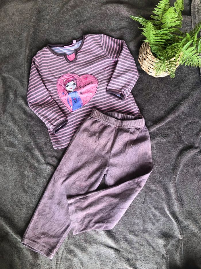 Pyjama marron rose fille NKY - photo numéro 5
