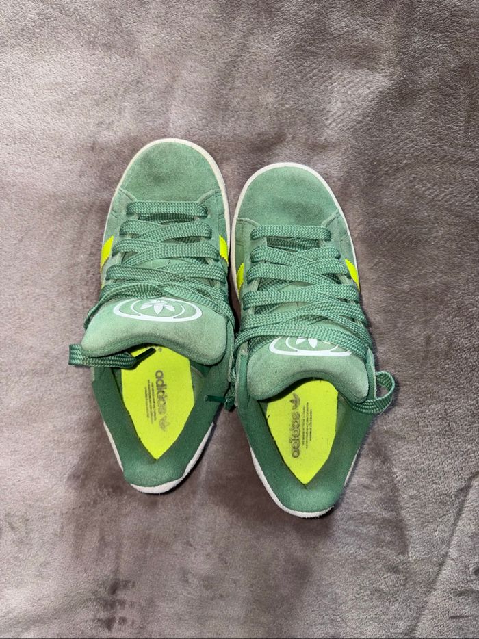 Baskets Adidas campus verte taille 38 en très bon état. - photo numéro 6