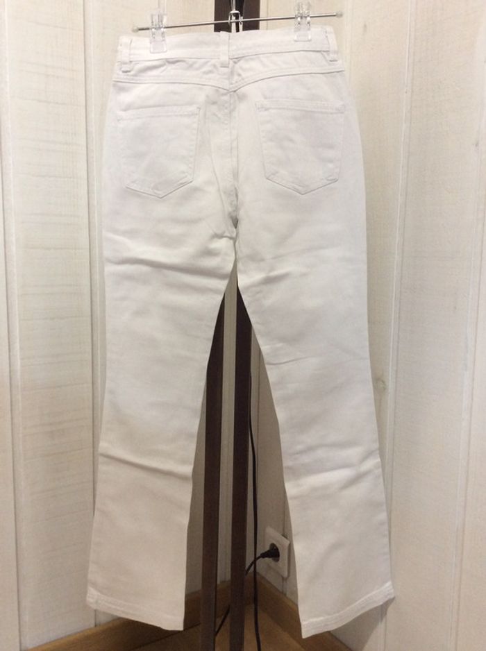 Pantalon jean blanc - photo numéro 2