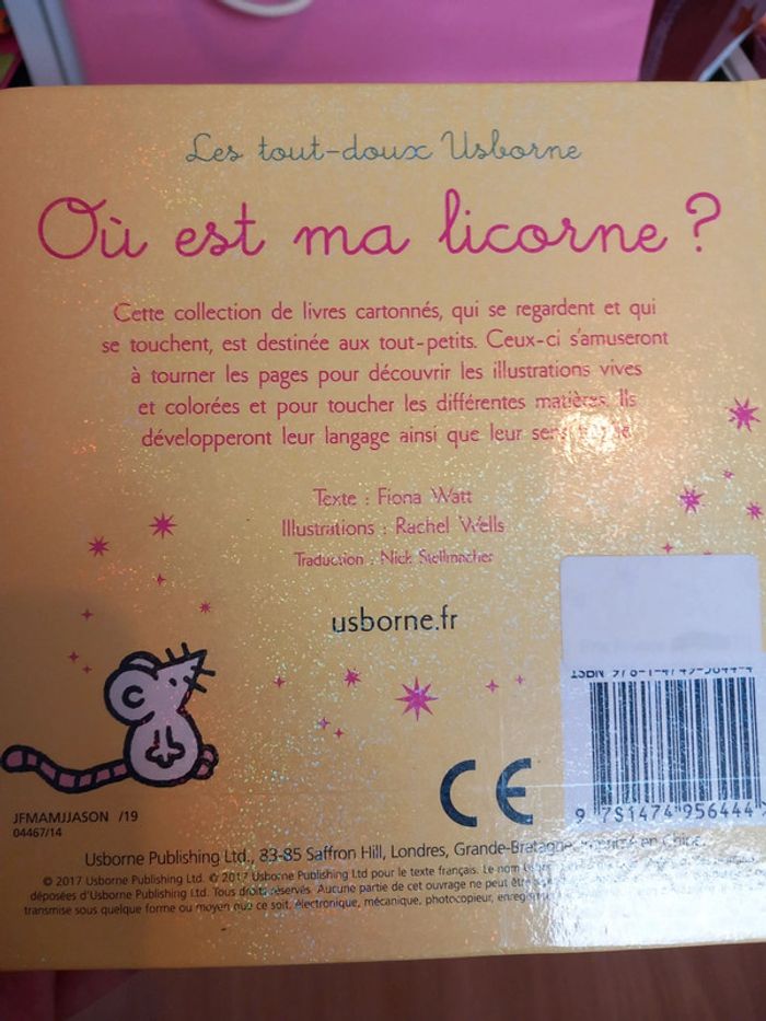 Livre "Où est ma licorne?" tbe - photo numéro 5